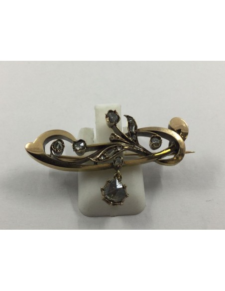 Broche en oro y diamantes
