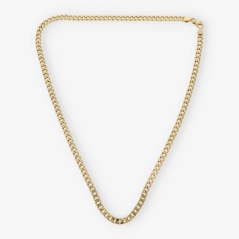 Cadena barbada 50cm en oro 18kt