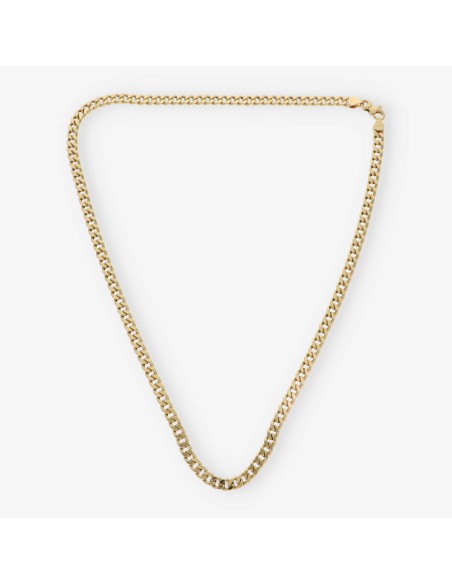 Cadena barbada 50cm en oro 18kt