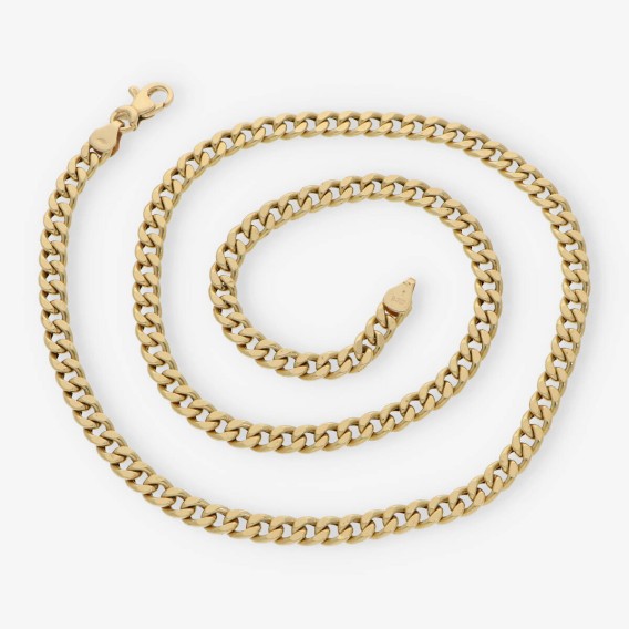 Cadena barbada 50cm en oro 18kt