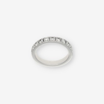 Anillo en oro blanco 18kt con brillantes 2
