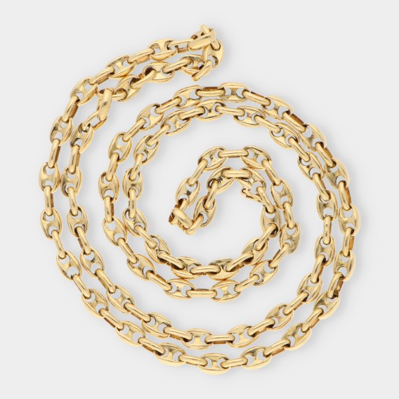 Cadena de calabrotes en oro 18kt