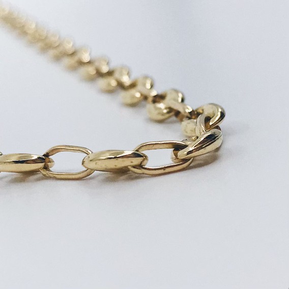 Cadena de calabrotes en oro 18kt