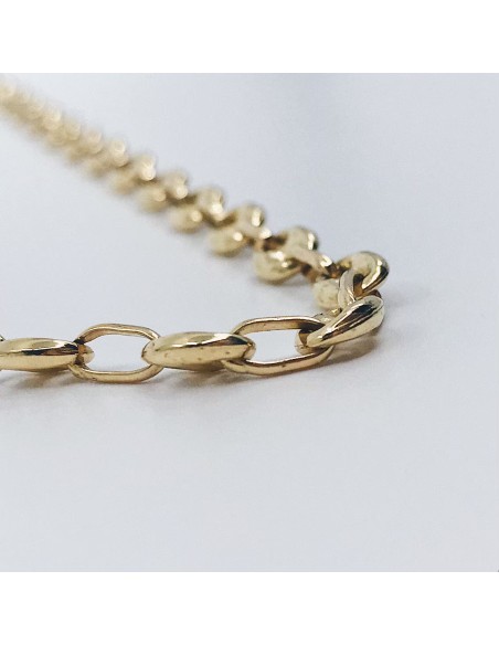 Cadena de calabrotes en oro 18kt