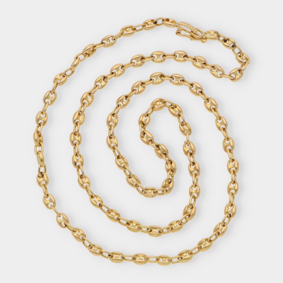 Cadena de calabrotes en oro 18kt