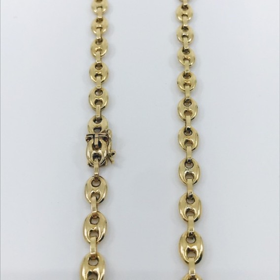 Cadena de calabrotes en oro 18kt