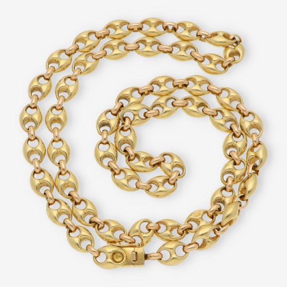 Cadena de calabrotes en oro 18kt