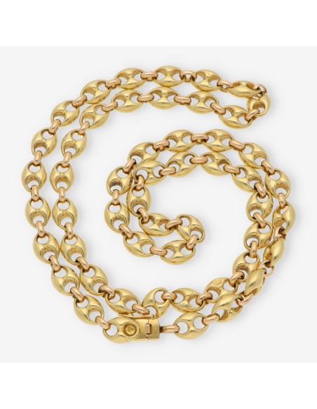 Cadena de calabrotes en oro 18kt