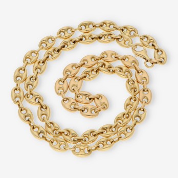 Cadena de calabrotes 60cm en oro 18kt 2