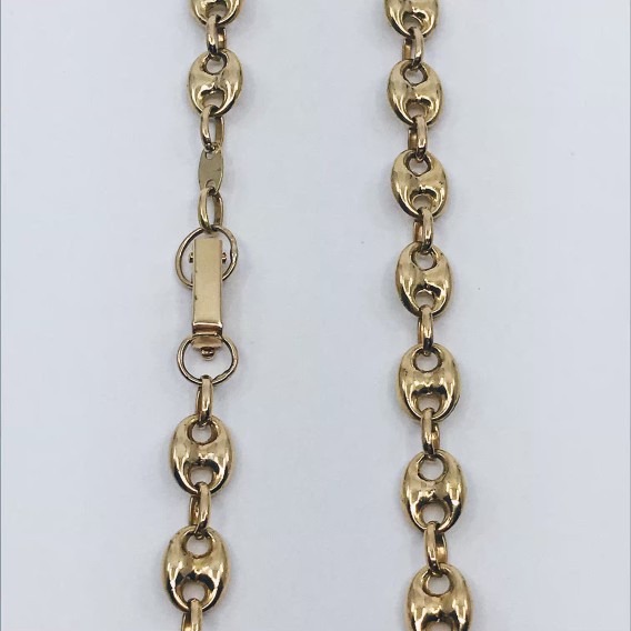 Cadena de calabrotes en oro 18kt