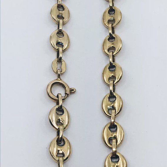 Cadena de calabrotes en oro 18kt