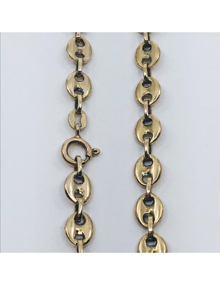 Cadena de calabrotes en oro 18kt