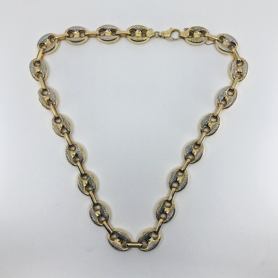 Cadena de calabrotes en oro 18kt.