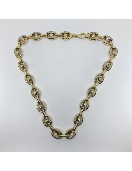 Cadena de calabrotes en oro 18kt.