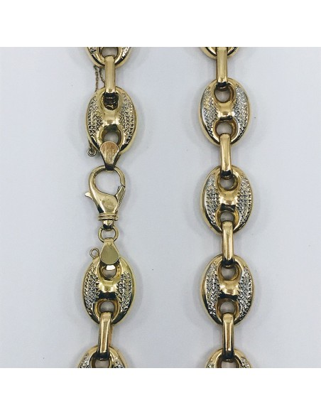 Cadena de calabrotes en oro 18kt.