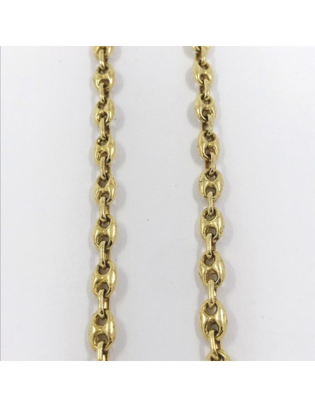 Cadena de calabrotes en oro 18kt
