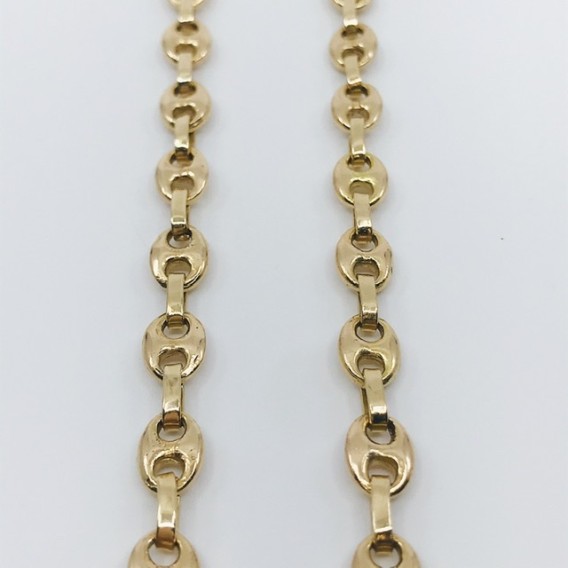 Cadena de calabrotes en oro 18kt