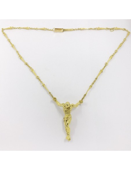 Collar con la cruz de DalÃ­ en oro 18kt