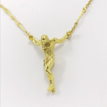 Collar con la cruz de DalÃ­ en oro 18kt 2