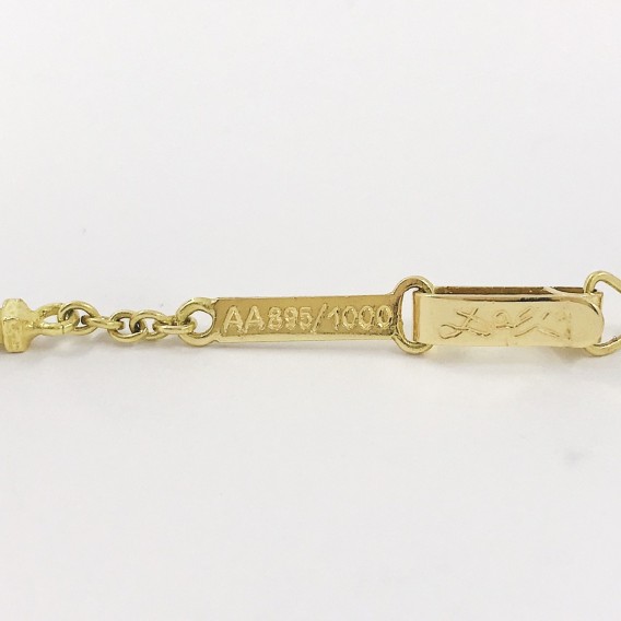 Collar con la cruz de DalÃ­ en oro 18kt