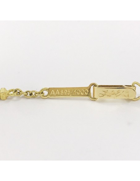 Collar con la cruz de DalÃ­ en oro 18kt