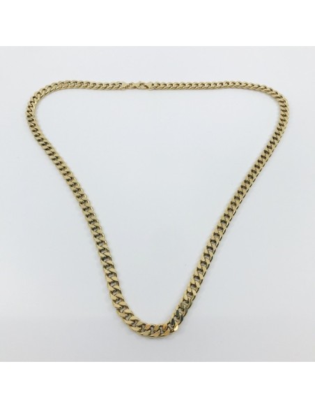 Cadena barbada en oro 18kt