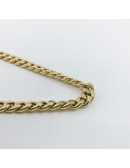 Cadena barbada en oro 18kt