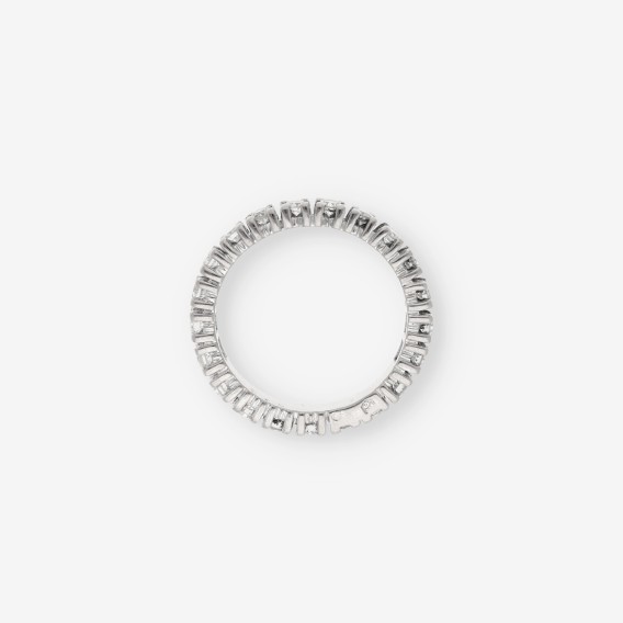 Anillo en oro blanco 18kt con brillantes