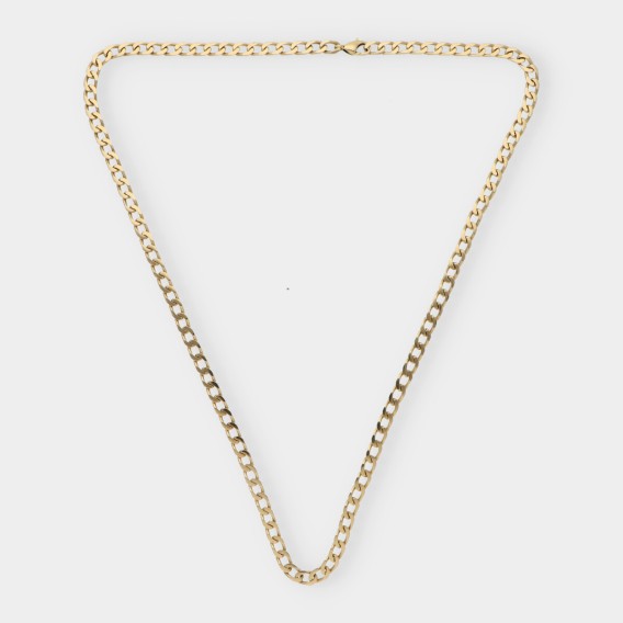 Cadena barbada en oro 18kt