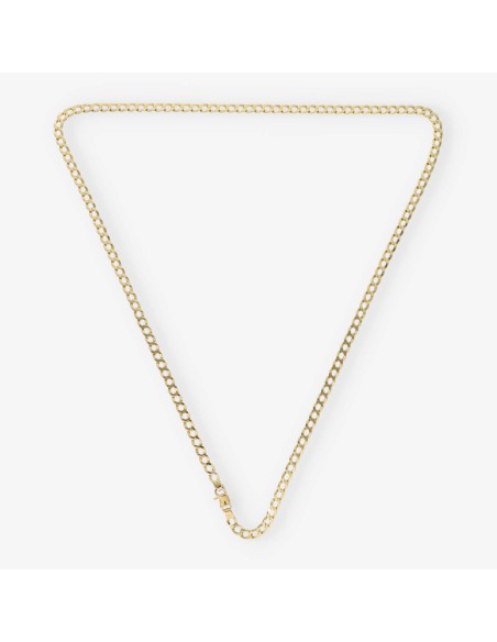 Cadena barbada 68.5cm en oro 18kt