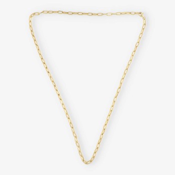 Cadena forzada eslabones largos en oro 18kt 64.5cm