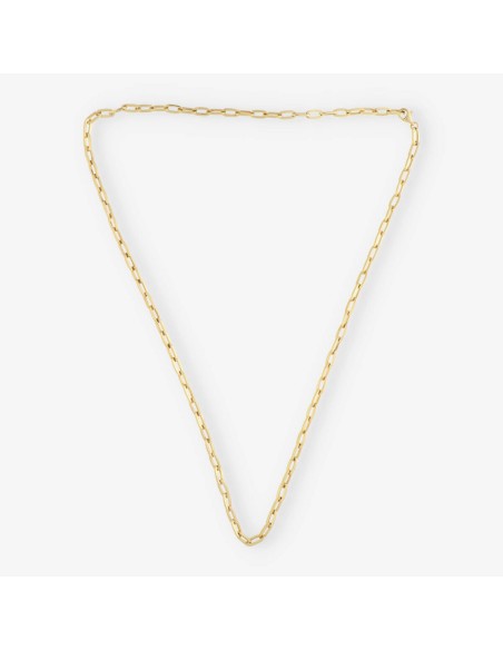 Cadena forzada eslabones largos en oro 18kt 64.5cm