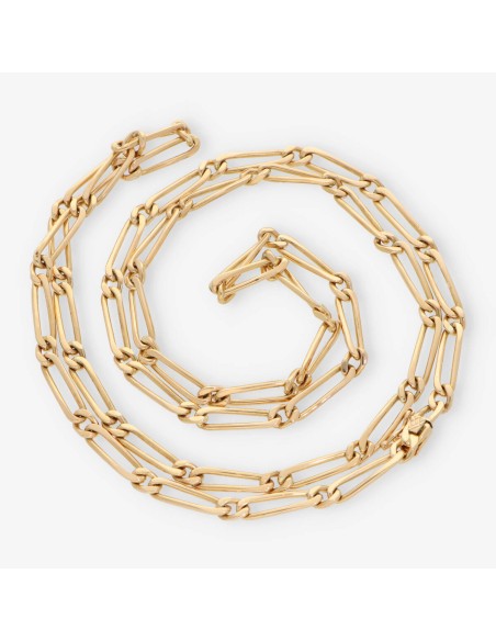 Cadena alterna 80cm 1x1 en oro 18kt