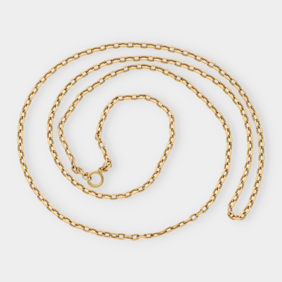 Cadena forzada en oro 18kt
