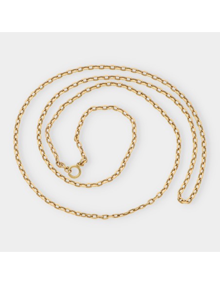 Cadena forzada en oro 18kt