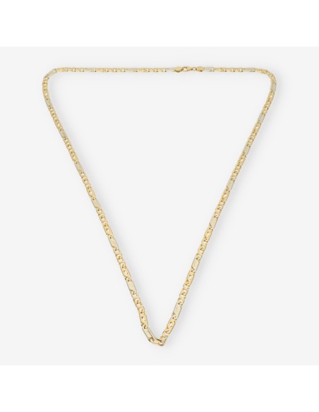 Cadena plana 60cm en oro 18kt