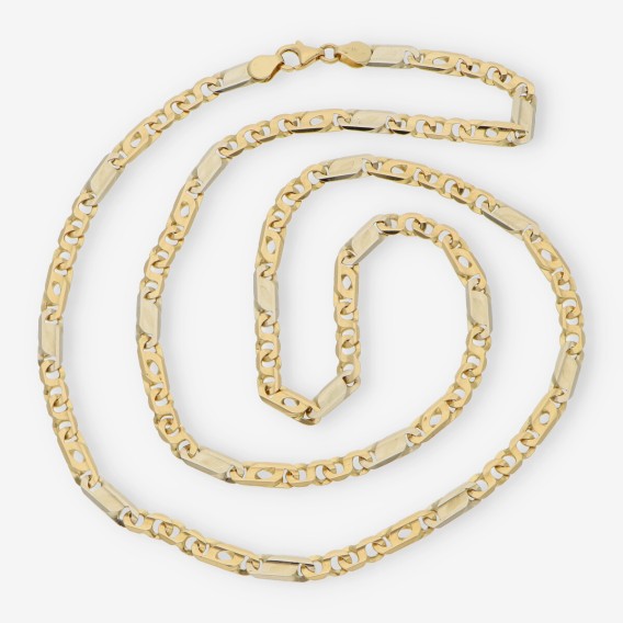 Cadena plana 60cm en oro 18kt