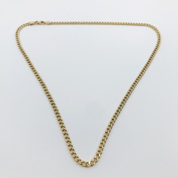 Cadena barbada en oro 18kt