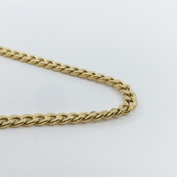 Cadena barbada en oro 18kt 2