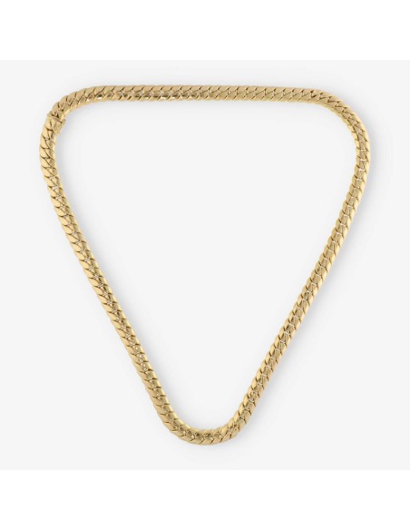 Cadena barbada 71cm en oro 18kt
