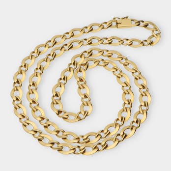 Cadena alterna 1x1 en oro 18kt 2