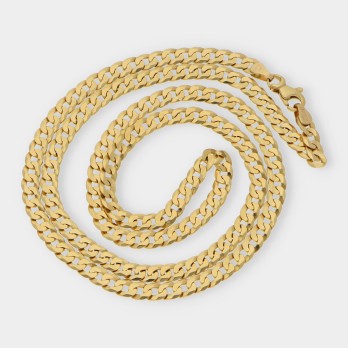 Cadena barbada en oro 18kt 2