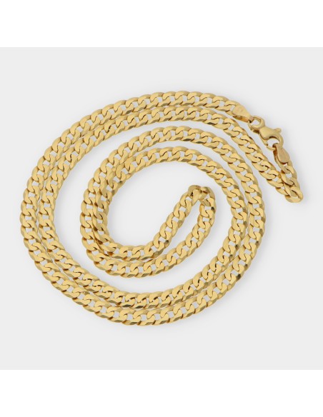 Cadena barbada en oro 18kt