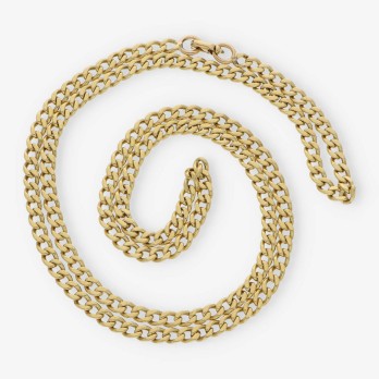 Cadena barbada 72cm en oro 18kt 2