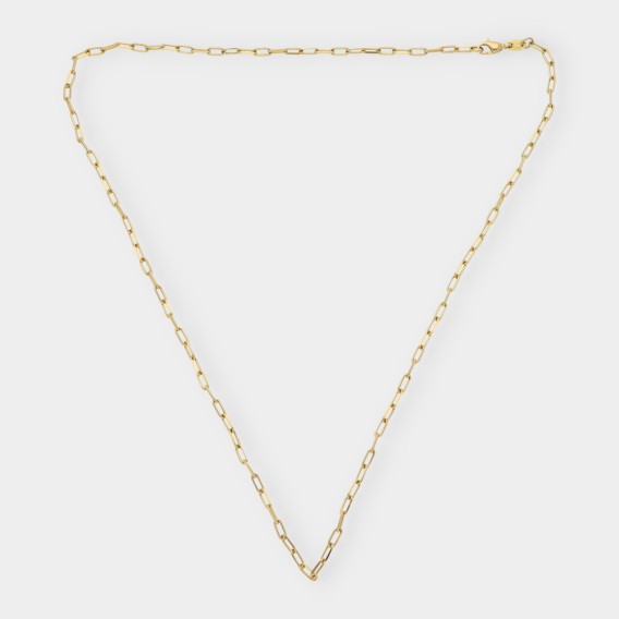 Cadena forzada en oro 18kt