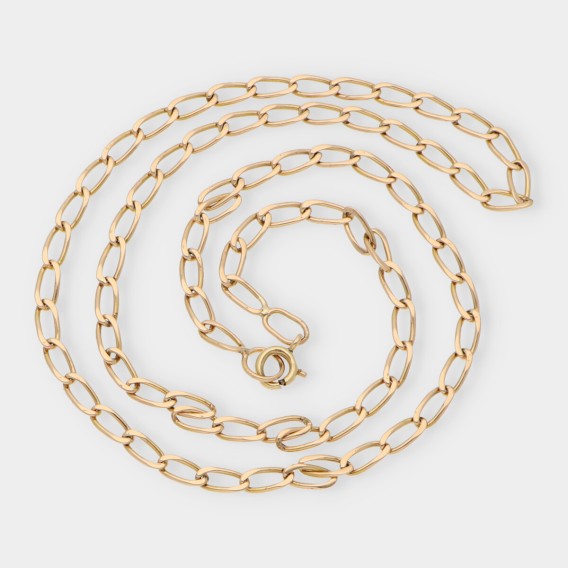 Cadena forzada en oro 18kt