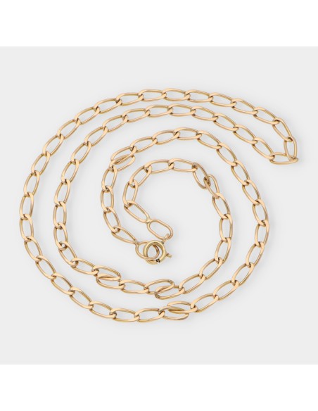 Cadena forzada en oro 18kt