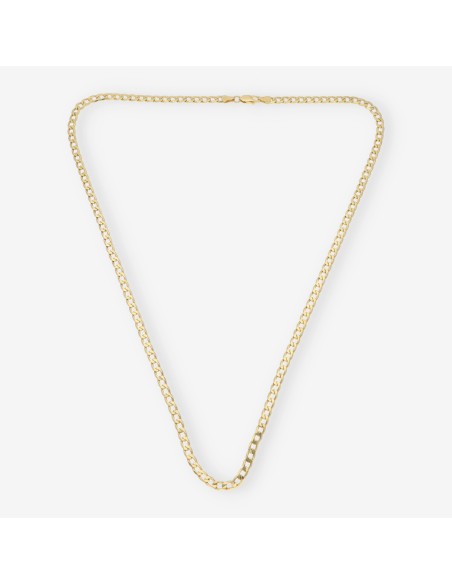 Cadena barbada 61cm en oro 18kt