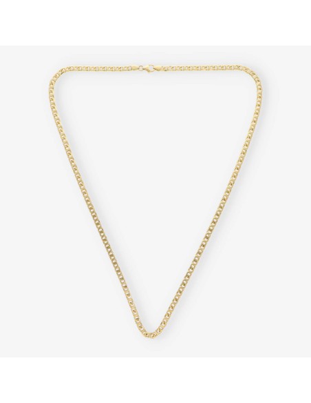 Cadena plana 60cm en oro 18kt