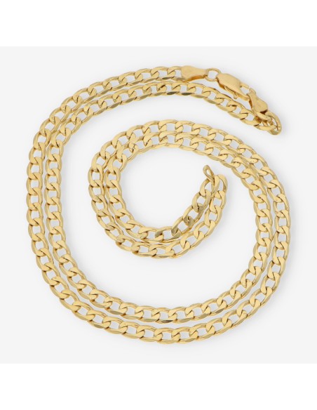 Cadena barbada 61cm en oro 18kt